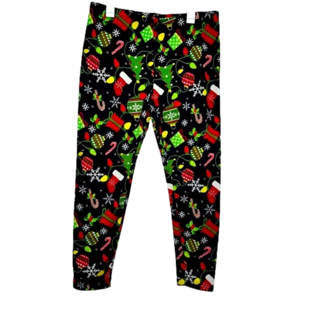 Faded Glory Black Christmas Pajama Pants